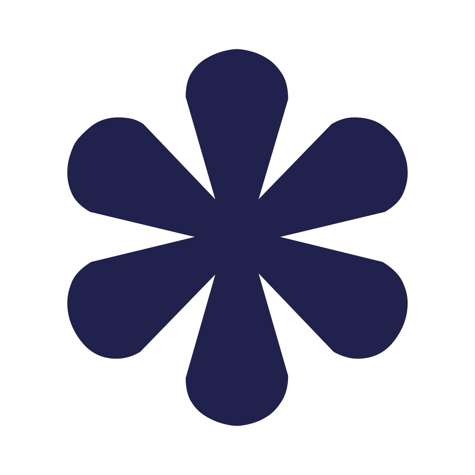 Icono de flor decorativo